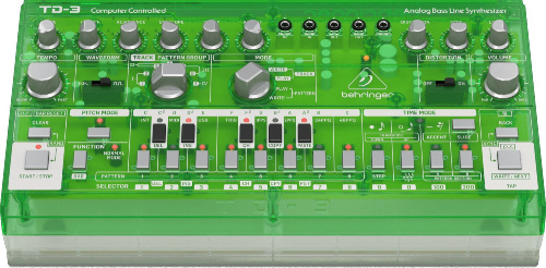 BEHRINGER TD-3-LM Аналоговый басовый синтезатор с 16-ступенчатым секвенсором и фильтрами VCO, VCF и