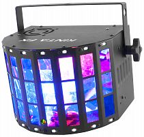 CHAUVET-DJ Kinta FX Многолучевая секция 4х7,5Вт LED, стробоскоп 16х5Вт LED, 100мВт красный лазер, 30мВт зеленый лазер, 2/9 каналов DMX, разъемы XLR-3p