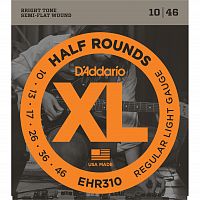 D'Addario EHR310 струны для электрогитары, Reg. Light, калён. ст., шлиф.опл, 10-46