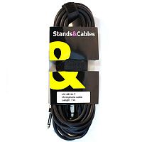 STANDS & CABLES MC-001XJ-7 микрофонный кабель XLR мама JACK моно, длина 7 метров
