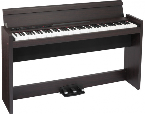 KORG LP-380 RW цифровое пианино, цвет Rosewood grain finish. 88 клавиш, RH3 (Real Weighted Hammer Action 3), Чувствительность: 3 уровня. Система генер фото 2