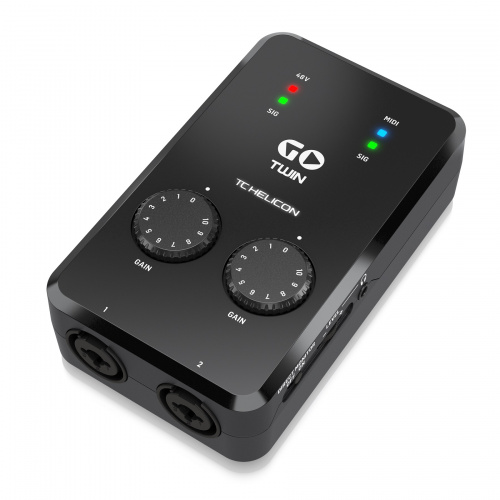 TC HELICON GO TWIN интерфейс высокого разрешения для мобильных устройств, 2-х канальный Аудио/MIDI фото 3