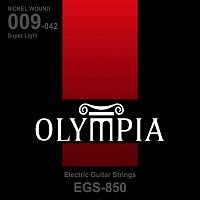Olympia EGS850 струны для эл.гитары Nickel Wound (9-11-16-24w-32-42)