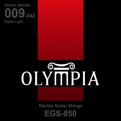 Olympia EGS850 струны для эл.гитары Nickel Wound (9-11-16-24w-32-42)