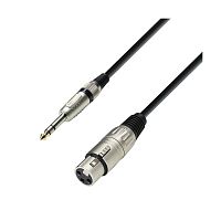 ADAM HALL K3 BFV 0100 микрофонный кабель XLR(F)-6,3 Jack stereo, 1м
