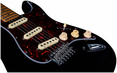 JET JS-300 BK электрогитара, Stratocaster, корпус липа, 22 лада,SSS, tremolo, цвет BK фото 5