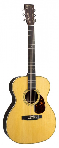 Martin OM-28E STANDARD SERIES электроакустическая гитара Folk с кейсом, Fishman, цвет натураьный