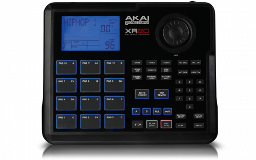 AKAI PRO XR20 драм-машина, более 700 звуков, эффекты, микрофонный вход, питание от сети или от батареек фото 2