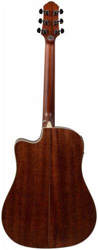 CRAFTER DE-8/NC + Чехол электроакустическая гитара Дредноут SolidTop ель, натурал, корпус-красно фото 2