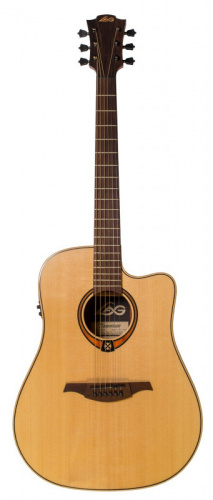 LAG T-88D CE Электроакустическая гитара, Дредноут с вырезом