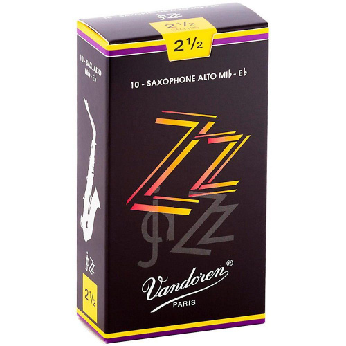 Vandoren jaZZ 2.5 10-pack (SR4125) трости для альт-саксофона №2.5, 10 шт.