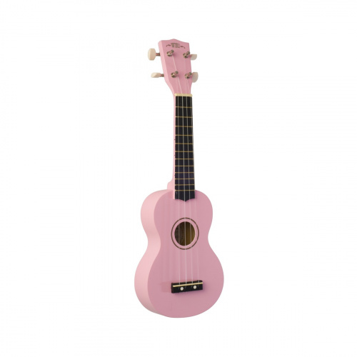 WIKI UK10S PK гитара укулеле сопрано, клен, цвет розовый матовый, чехол в комплекте фото 2