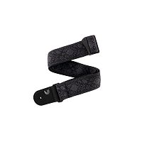 Planet Waves 50TB01 гитарный ремень "Monterey Black", 50 мм, нейлон, кожаные наконечники