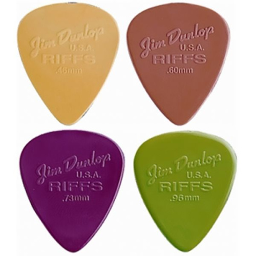 Dunlop 4350 Ассорти медиаторов Riffs 576 шт. в банке россыпью
