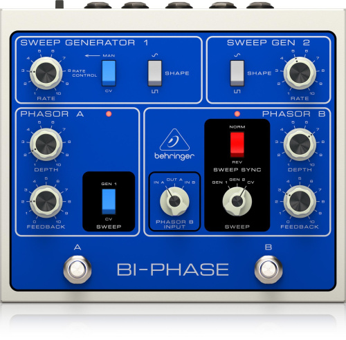 Behringer BI-PHASE Аутентичный фейзезер с двумя переключателями фото 2