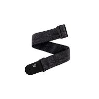 Planet Waves 50TB02 гитарный ремень "Lightning Black Tubular", 50 мм, нейлон, кожаные наконечники