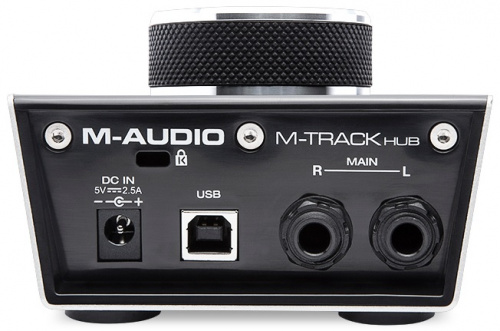 M-Audio M-Track Hub внешняя звуковая карта (USB звуковой интерфейс), 2х1/4" TRS Jack аудио выхода с регулировкой уровня сигнала, фото 2
