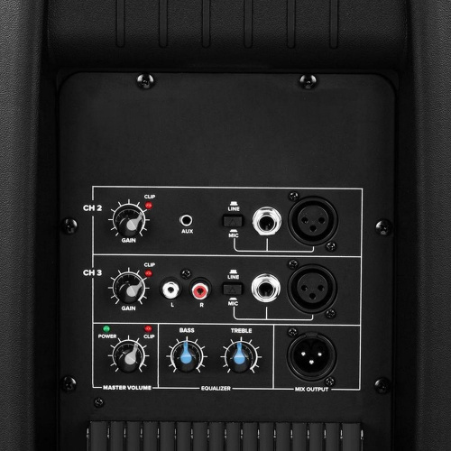 Gemini AS-2115P 15" акустическая система, 2000 Вт, 40Гц 20 кГц, XLR RCA 1 8" линейные входы, XLR и фото 2