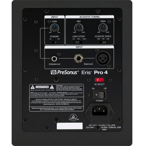 PreSonus Eris Pro 4 Студийный монитор активный, 2-х полосный, 50 Вт, 55 - 20000 Гц фото 2