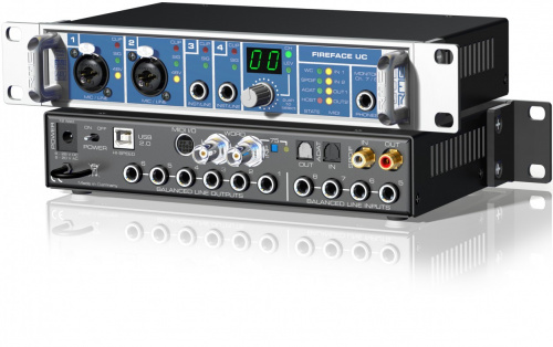 RME Fireface UC 36 канальнай USB высокоскоростной аудио интерфейс, 9 1/2", 1U фото 4