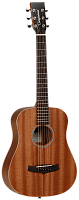 TANGLEWOOD TW2 T акустическая гитара, тип корпуса travel Size Orchestra Model, корпус из махагони, чехол в комплекте