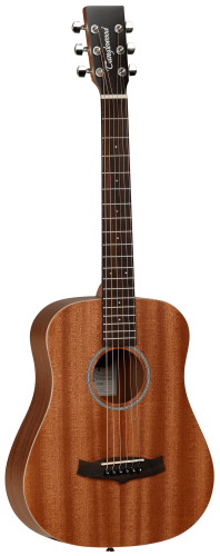 TANGLEWOOD TW2 T акустическая гитара, тип корпуса travel Size Orchestra Model, корпус из махагони, чехол в комплекте