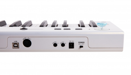 Axelvox KEY49j White динамическая MIDI клавиатура USB, 49 клавиш, цвет белый фото 5