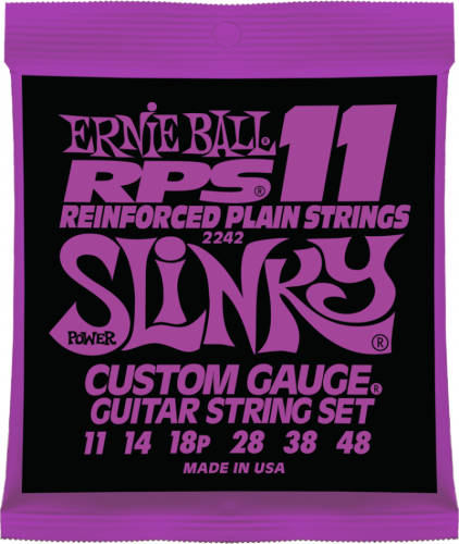 Ernie Ball 2242 струны для эл.гитары RPS11 Power Slinky (11-14-18p-28-38-48)