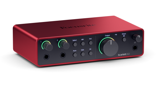 FOCUSRITE Scarlett 2i2 4th Gen аудио интерфейс USB, 2 входа/2 выхода