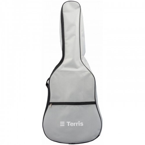 TERRIS TGB-C-01GRY чехол для классической гитары, без утепления, 2 наплечных ремня, цвет серый