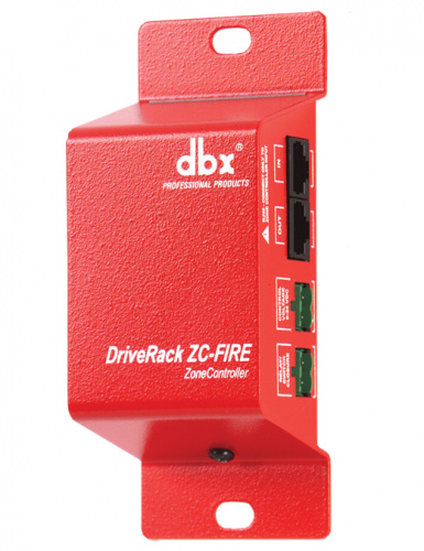 dbx ZC-FIRE настенный интерфейс, для выбора источника или зоны в зависимости от замыкания контактов (от внешнего датчика). Подключение Cat5, 2xRJ45