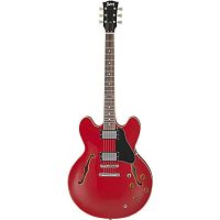 Burny RSA65 CR электрогитара типа Gibson ES-335 с кейсом, Cherry Red