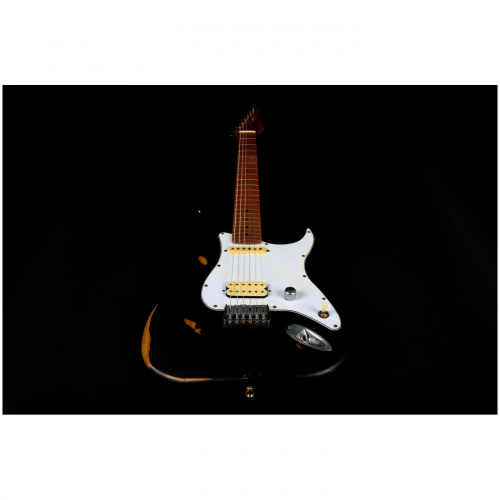 JET JS-800 Relic BK электрогитара, Stratocaster, корпус липа, HS, цвет Relic BK фото 2