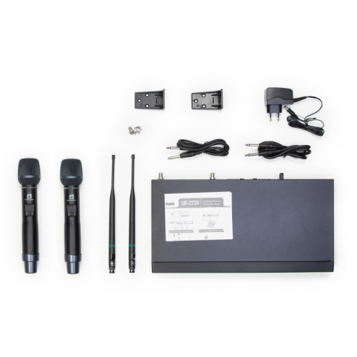 Relacart UR-222DMH 2-х канальный приемник UR-222D + два ручных микрофона-передатчика UH-222 фото 11