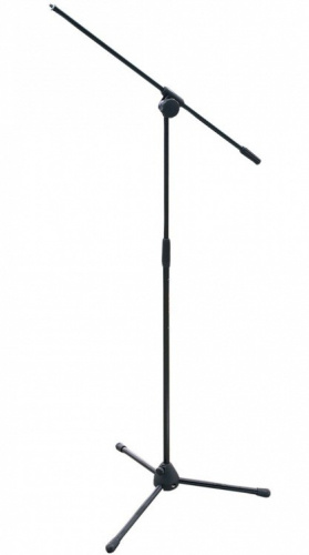 American Dj Microstand PRO-MS1 микрофонная стойка, выдвижные ножки, резиновые шумоподавляющие опоры, длина ножек: 31 см, длина стойки стрелы: 80 см, м