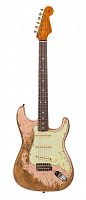 FENDER 60/63 Stratocaster Super Heavy Relic электрогитара Custom Shop, цвет Dirty Shell Pink