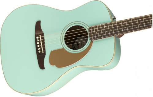 Fender Malibu Player AQS Электроакустическая гитара, цвет лазурный фото 3