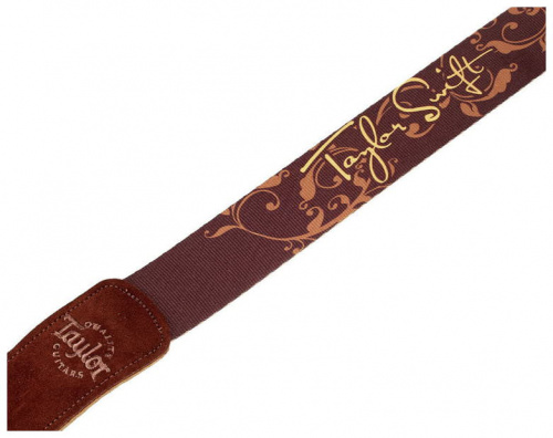TAYLOR 66000 Taylor Swift Signature Guitar Strap, Brown Ремень для гитары taylor Swift, цвет коричневый фото 3