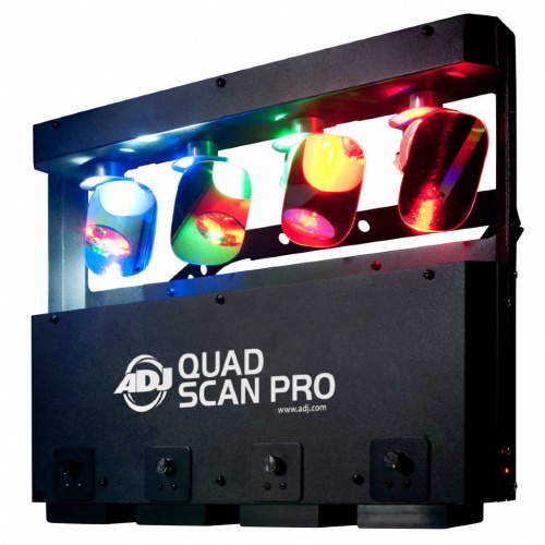 American Dj Quad Scan PRO светодиодный сканирующий эффект, состоит из 4-х зеркал, 4 RGBW светодиода