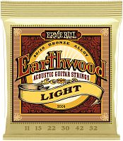 Ernie Ball 2004 струны для акуст.гитары Earthwood 80/20 Bronze Light (11-15-22w-30-42-52)