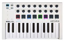 Arturia MiniLab mkII 25 клавишная низкопрофильная, динамическая MIDI мини-клавиатура, 16 энкодеров,