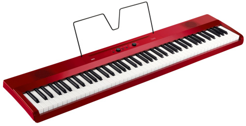 KORG L1 MR цифровое пианино Liano, 88 клавиш, цвет красный. Пюпитр и педаль в комплекте фото 2