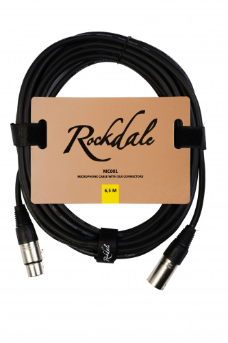 ROCKDALE MC001.20 Микрофонный кабель с разъёмами XLR для балансных соединений, OFC, 84х0,1+2х(28х0,1), длина 6,5 м
