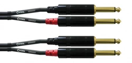 Cordial CFU 6 PP кабель 2моно-джек 6,3 мм male/2моно-джек 6,3 мм male, 6,0 м, черный фото 2