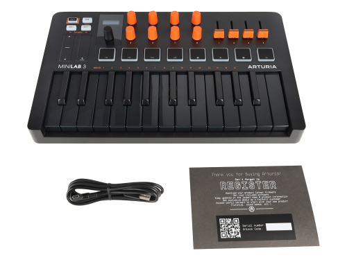 Arturia MiniLAB 3 Orange Edition 25 клавишная MIDI-клавиатура пэд-контроллер фото 13