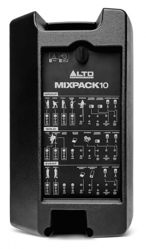 Alto MIXPACK 10 мобильный звукоусилительный комплект 400 Вт: микшер c усилителем 8 каналов, две 10' + 1' акустические системы фото 4