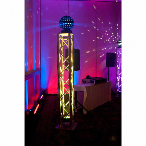 American DJ Spherion TRI LED светодиодный эффект зеркального шара, 5 светодиодов TRI COLOR мощностью фото 3