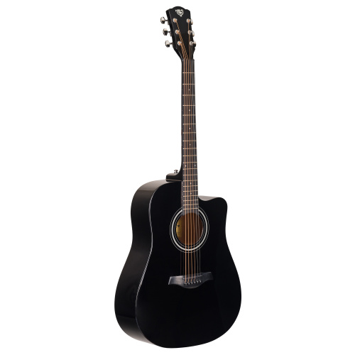 ROCKDALE Aurora D5 Gloss C BK акустическая гитара дредноут с вырезом, цвет черный, глянцевое покрыти фото 2