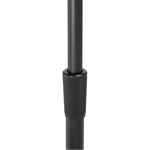 OnStage MS9212 микрофонная стойка, прямая, круглое основание, регулируемая высота,черная фото 2
