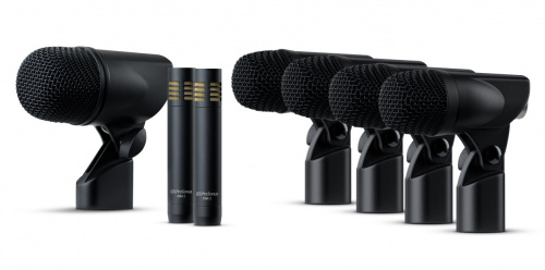 PreSonus DM-7 комплект из 7 микрофонов для ударных в кейсе, в комплектре с держателями на стойки и барабаны фото 2
